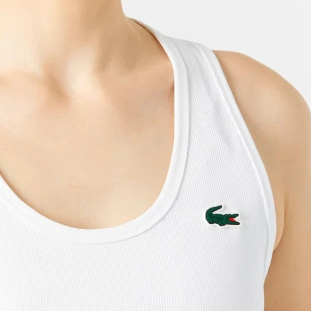 Lacoste Women's Sport Ultra Dry Rib Knit Tank Top