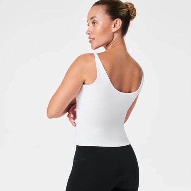 Spanx Ribbed 2 in 1 Tank in White