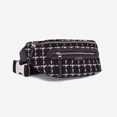 Varley Roby Belt Bag in Black Mono Check