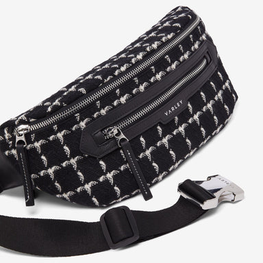 Varley Roby Belt Bag in Black Mono Check