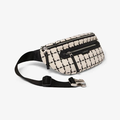 Varley Roby Belt Bag in Egret Mono Check