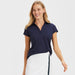 Renwick Scallop Performance Polo in Navy