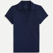 Renwick Scallop Performance Polo in Navy