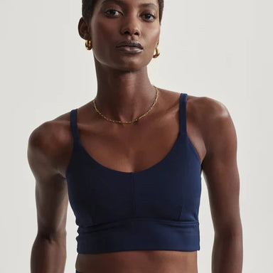 Varley Shape Amber Bra in Dark Sapphire