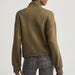 Varley Sian Cropped Half Zip Midlayer in Dark Olive