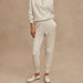 Varley The Slim Cuff Pant 25" in Ivory Marl