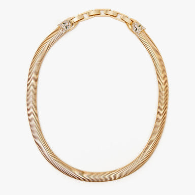 Clare V. Snake Chain Collar in Vintage Gold