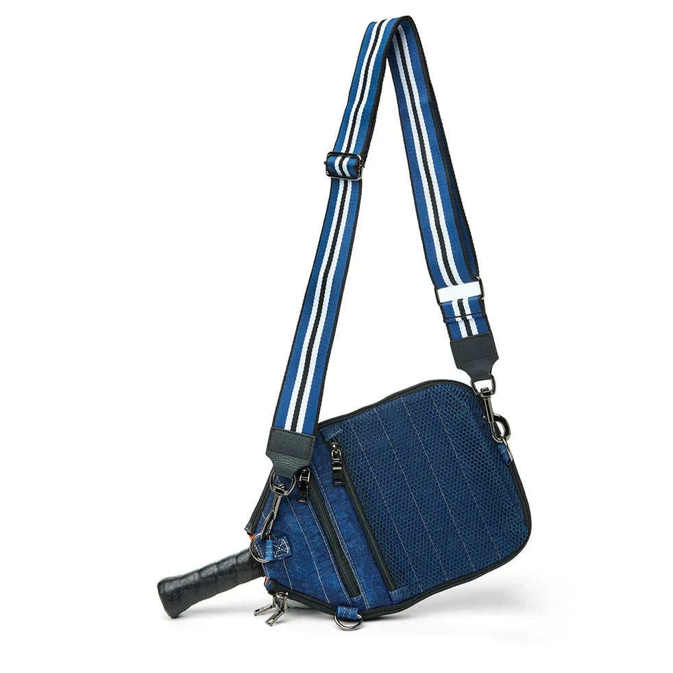 Think Royln Sporty Spice Pickleball Bag in Stone Wash Denim