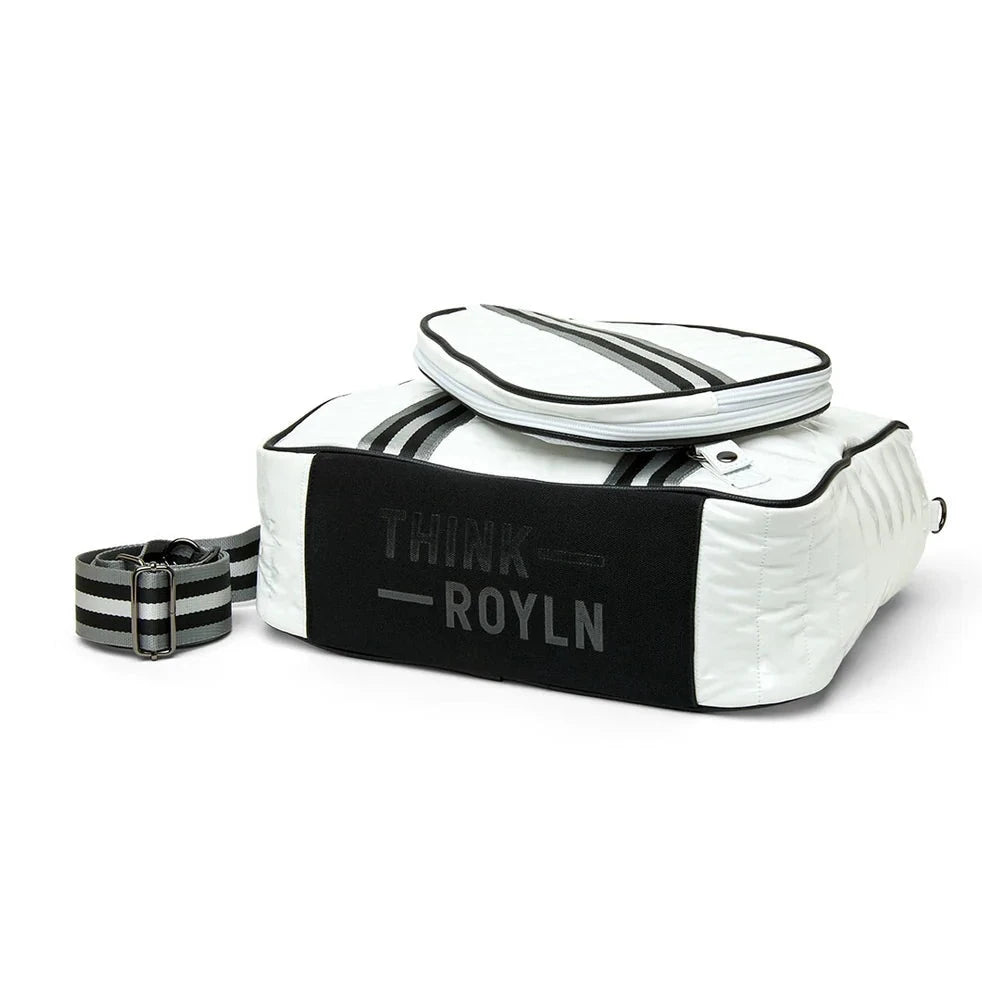 Think Royln Sporty Spice Pickleball Bag in White Patent