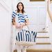 Sunshine Tienda Navy Stripe Canvas Weekender at Baseline Social