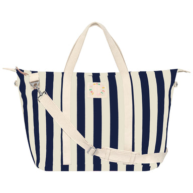 Sunshine Tienda Navy Stripe Canvas Weekender at Baseline Social