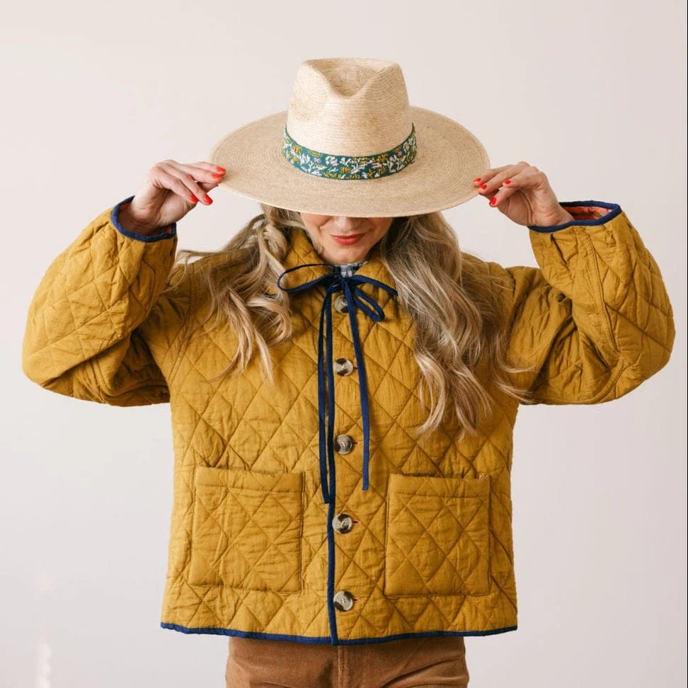 Sunshine Tienda Paradise Floral Palm Hat at Baseline Social