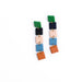 Sunshine Tienda Rainbow Square Drop Earrings