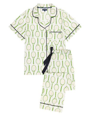 Katie Kime Tennis Time Pajama Pants Set at Baseline Social