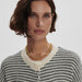 Varley Tidewell Textured Knit Jacket in Birch Multi Stitch