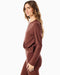 Topspin Long Sleeve in Milk Chocolate - Baseline Social