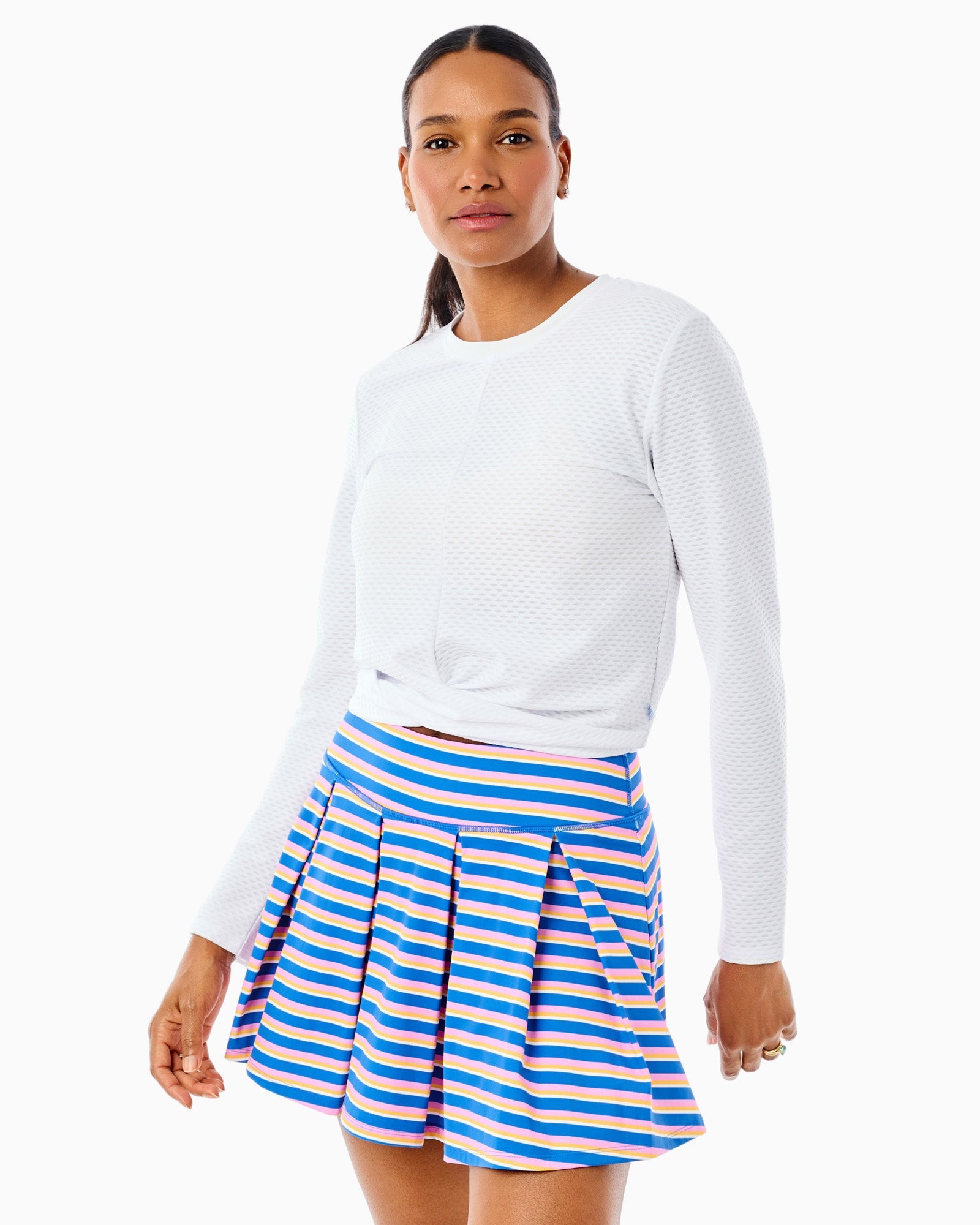 Topspin Long Sleeve in Super White