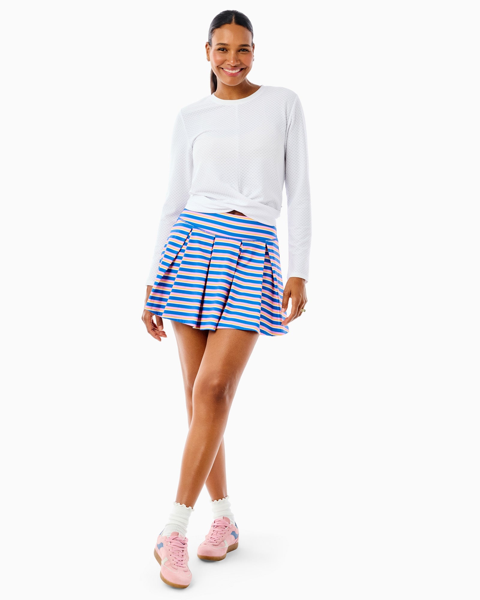Topspin Long Sleeve in Super White