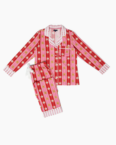 Katie Kime Tree Topper Long Sleeve Pajama Pants Set at Baseline Social