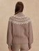 Marcie Fairisle Yoke Knit in Light Taupe Marl - Baseline Social