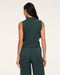 Spanx AirEssentials Shawl Collar Half Zip Jumpsuit in Night Forest Heather at Baseline Social