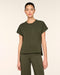 SPANX AirEssentials Crewneck Tee in Monstera at Baseline Social