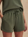 Varley Coulter High-Rise Short 3.5'' in Thyme at Baseline Social