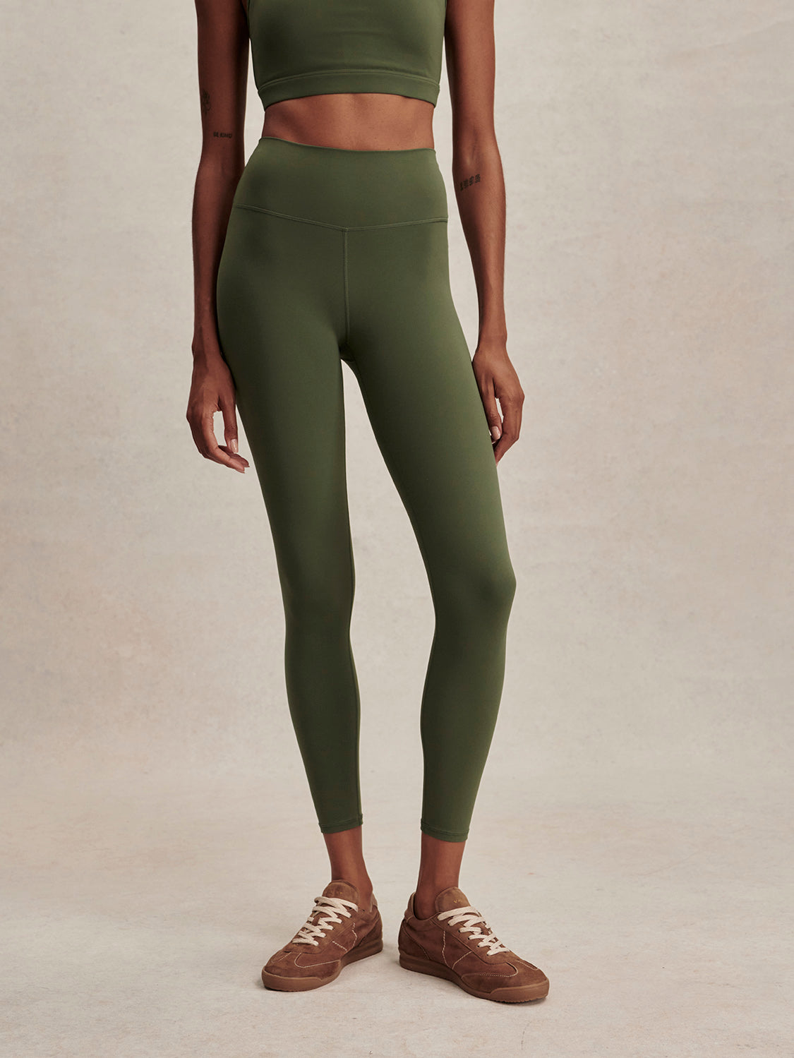 Varley Always High-Rise Legging 25" in Thyme at Baseline Social