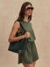 Varley Coulter High-Rise Short 3.5'' in Thyme at Baseline Social
