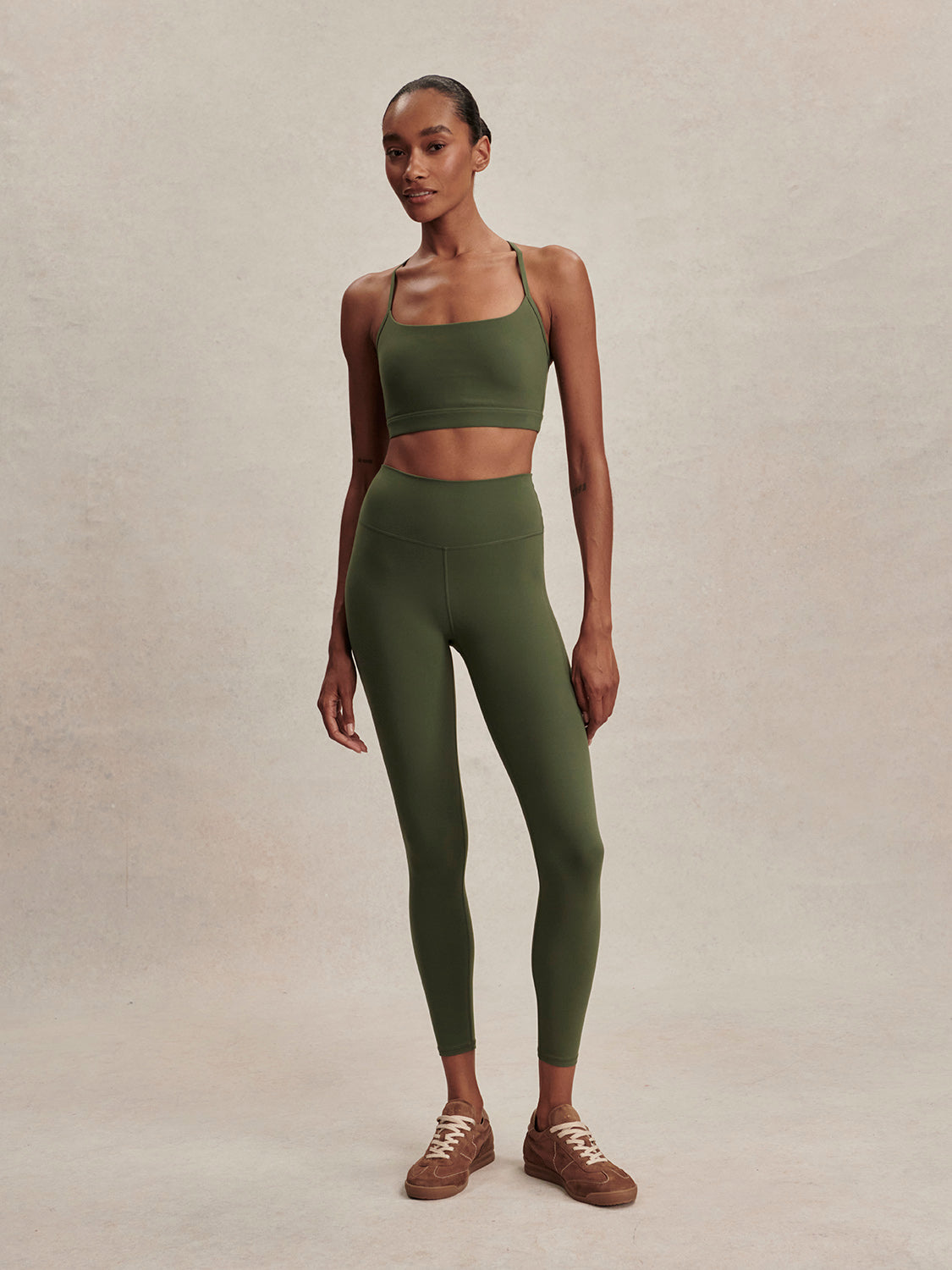 Varley Always High-Rise Legging 25" in Thyme at Baseline Social