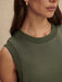 Varley Shea Crop Tank in Thyme at Baseline Social
