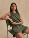 Varley Coulter High-Rise Short 3.5'' in Thyme at Baseline Social