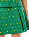 Addison Bay Ponte Virginian Pleated 14.25" Skort in Evergreen Serve at Baseline Social