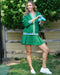 Addison Bay Ponte Virginian Pleated 14.25" Skort in Evergreen Serve at Baseline Social