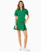 Addison Bay Ponte Virginian Pleated 14.25" Skort in Evergreen Serve at Baseline Social