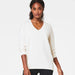 Spanx AirEssentials Brushed V-Neck Tunic in Heather Cream